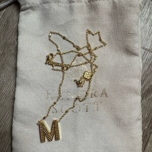 Kendra Scott Gold Initial Necklace